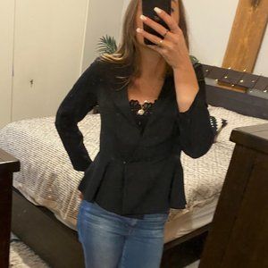Peplum Black Blazer